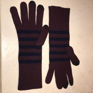Marc Jacobs Striped Gloves NEW